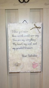 Create a Soft, Romantic Vintage Love Letter Valentine Sign Thrift Flip Using an Ink Transfer Mod Podge Technique (with an inkjet printer) 🤍💌 | Crafty Beach