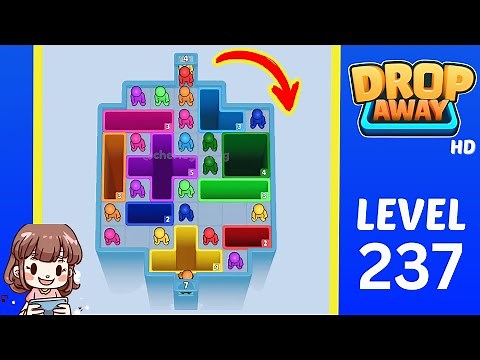 Drop Away Level 237 Solution Walkthrough