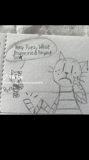 The lore goes crazy. “Why was Petey’s tail cut off?” #peteythecat #lilpetey #grampa #dogman #comic #drawing #backstory #fyp #viral !NOT CANON!