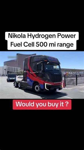 Nikola Hydrogen Power Fuel Cell 500 mi range Metro-Regional SEMI #nikolatesla #trucks #diesel #semi #viral