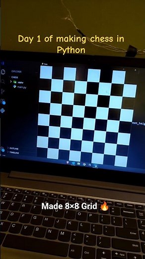 Day 1 of Making Chess from Python 🔥. #coding #python #programming #gamedev #chess