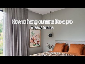 How to hang curtains like a pro | curtains hanging #curtain #home #youtube