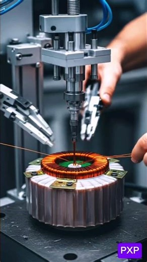 Toroidal Transformer Winding #electrical #electronic #electrician #viralvideo #shorts