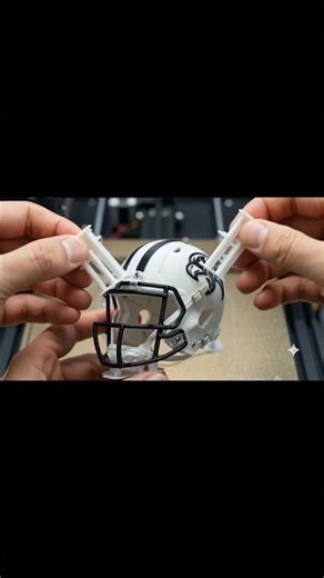 Epic 3D Printed Miniature Football Helmet ASMR | Satisfying Timelapse 🏈#shorts