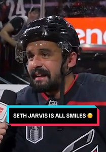 Seth Jarvis smiling after Stanley Cup win — 'best feeling in the world'