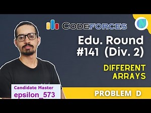 Different Arrays || Codeforces Educational Round 141 Div2 Problem D
