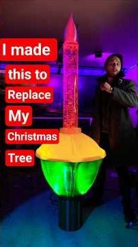 I made this giant vintage bubble Christmas light and here's how I did it🎄