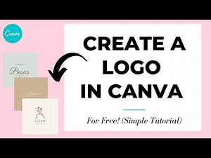How To CREATE A PROFESSIONAL FREE LOGO In Canva (IN SECONDS!)