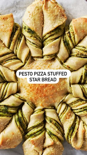 56K views · 488 reactions | Looking for a tree topper? Pesto Pizza Stuffed Star Bread might just be the answer to your prayers. Ok so maybe you can’t put this on your tree, but at least you still can make and share it with your fam this holiday. Full recipe at link in bio.  @thegarnishedpalate @itsashrev | Delish | Facebook
