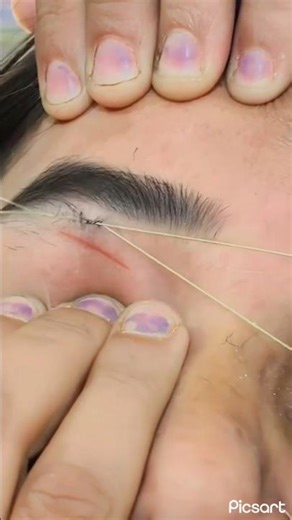 Eyebrow threading benefits: Get the best shape pain-free #eyebrows #shorts