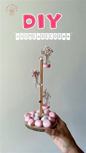 Tiny Craft Stories on Instagram: "DIY Aesthetic Home Decor | Planter 🪴 . . . . . . . . . . . . #craftideas #instagram #dıy #reel #craft artreel reelviral artoftheday🎨 thatcraftybee trendingreels explorepage artofinstagram planter decorideas homedecor roomdecor deskdecor aesthetic pinkvibes cutecraft"