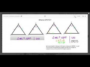 CPCTC Proofs with Congruent Triangles • Activity Builder by Desmos