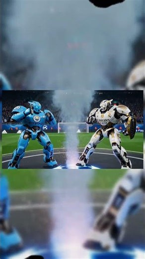 White robot are invicible Real Madrid vs Man City #football #championsleague #realmadrid #mancity