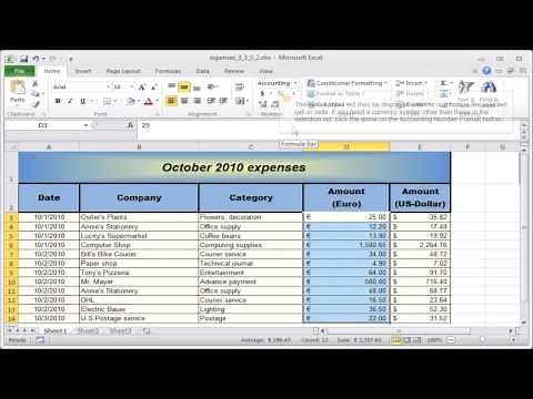 Excel number format: Formatting numbers - Currency & Accounting