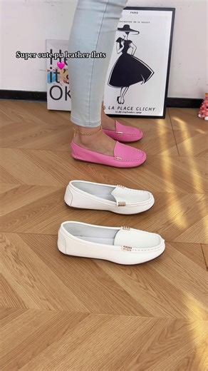 Super cute & comfy pu leather flats#viralshoes #trendyshoes #womenshoes #flatshoes #flats #comfyshoes #walkingshoes #tiktokmademebuyit #spotlightfinds