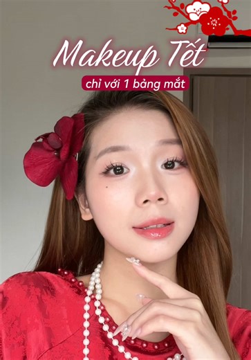 Makeup Tết gì chưa các vợ ơi tutorial siêu dễ em bé 3 tuổi cũng làm được 😂😂😂 #cheeryep #makeupTet #Tet2026 #trangdiem #goclamdep