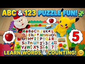 ABC & 123 Puzzle Fun! 🧩 Learn Words & Finger Counting for Kids