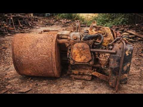Restoration a Rusty 220V Generator Engine to Better Than New – Abandoned Machine Comes Back to Life
