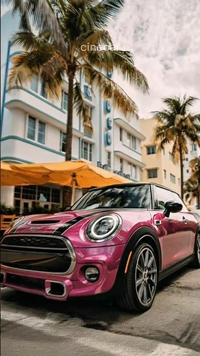 Deep Pink Mini Cooper Hits Iconic Cities – Stunning Cinematic Urban Vibes! 🌸🏙️
