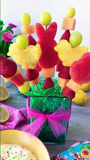 Easy Fruit Kabobs - Cute Spring Dessert