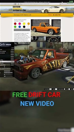 FREE Declasse Drift Walton L35 🔥 GTA Online #shorts