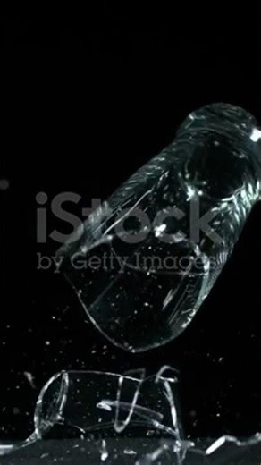 Glass Falling and expoding slow motion #shorts