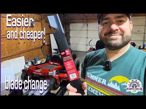 Toro TIMECUTTER blade change - a cheaper and easier way - part 115-9649-03