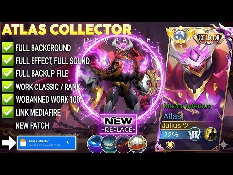 NEW UPDATE!! Script Skin Atlas Collector - Mecha Infernus No Password | Full Effect Voice