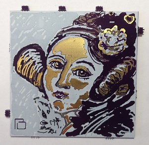 Ada Lovelace inspired PCB Painting @pcbpaintings