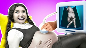 Morticia addams extreme parenting hacks - ultimate pregnancy gadgets by la la life emoji | La La Life