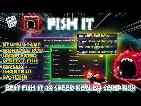 🔱NEW UNDETECTED FISH IT SCRIPT 2026 PASTEBIN!! 4X SPEED + PERFECT FISH + BLATANT FISH (KEYLESS)