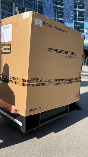 2.6M views · 13K reactions | From ASMR-worthy peels to effortless mobility, the Krakatoa is built for power and precision. Watch as we unwrap seismic sound in a compact footprint!  #BASSBOSS #Krakatoa #Unboxing #AudioExperience #ProAudio #ASMR | BASSBOSS | Facebook