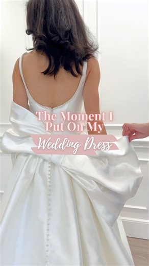 Moonlight Bridal on Instagram: "As a bridal designer, we live for this moment—the instant she steps into the wedding dress and it all just clicks 🧚‍♀️ @moonlightbridal H1604 is our modern fairytale: a Mikado ball gown with pearl-trimmed straps, a sculpted Basque waist, and soft pleats that flatter every body. The pearls trail down the back for a breathtaking finish—and yes, we added pockets 🌙✨ ⠀⠀⠀⠀⠀⠀⠀⠀⠀ Timeless, elegant, unforgettable 🤍 . . . #RevelxMoonlightCouture #MoonlightBridal #BridalD