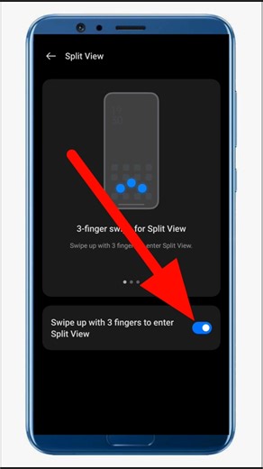 👉 How To Use Split Screen in OPPO Phone | 3 Finger Swipe Trick #shorts