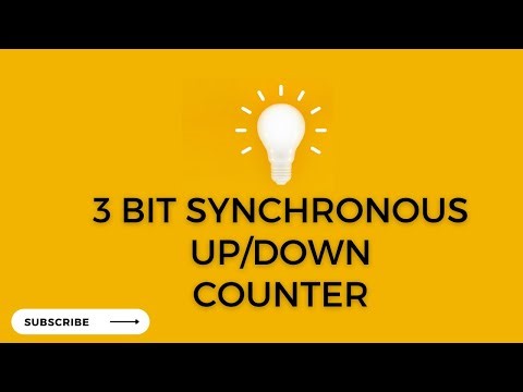 3 Bit Synchronous Up-Down Counter #sequentialcircuits #flipflops #digitalelectronics