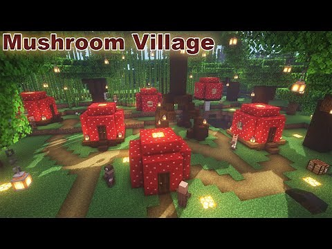 [Minecraft] Mushroom Village | Tiny House, How to Grow Mushroom