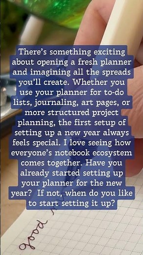 Planner Community Chat: When Do You Start Setting Up Your New Planner? | Notebook Ecosystem