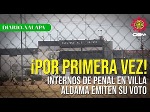 Se realiza la votación anticipada de los internos del Cefereso número 5 en Villa Aldama
