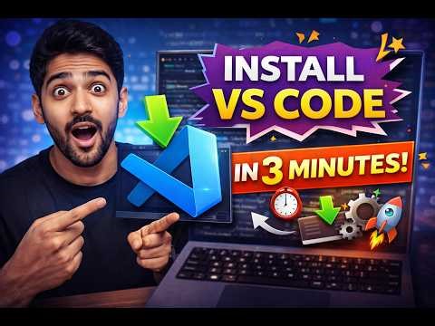 VS Code Full Setup in 3 Minutes | Download, Install, Extensions & Ready to Code! (Complete Guide)