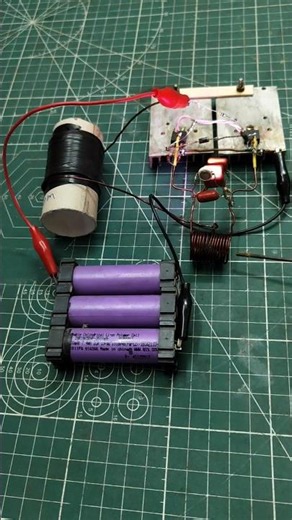 DIY Induction Heater with 12 volt lithium ion battery 🔋🔥 #Shorts #DIY #Electronics