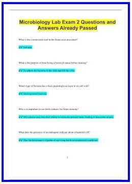 Microbiology Lab Exam 2 Questions and Answers Already Passed1704 636x882