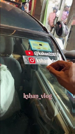 Self Youtube channel publicity Channel sticker on my suzuki ZEN | #kshan_vlog
