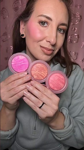 MCoBeauty Baked Blush in Peachy Pink, Rose Gold, & Cool Pink | Try On