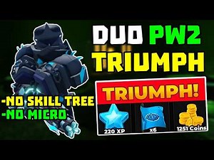 DUO Polluted Wasteland 2 Triumph with Minigunner + Full Guide | TDS Tower Defense Simulator