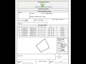 Calculate Parcel coordinates and make a Cadastral deed plan