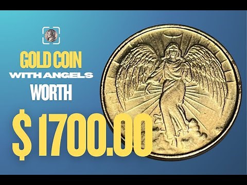 Gold Coin With Angels On Both Sides Worth $1700.00 - CoinValueChecker Coin Identifier App