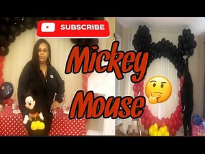 DIY: Mickey Mouse Balloon Arch Tutorial! Super Easy No Helium Needed!