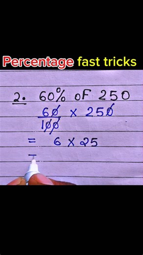 Learn Percentage fast tricks || Maths shorts tricks🔥✨ #shorts #mathtricksolution #maths #percentage