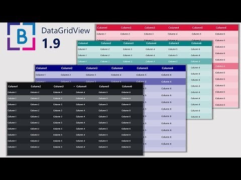 [THEMES] New Bunifu DatagridView 1.9 with Themes C# vb. Net