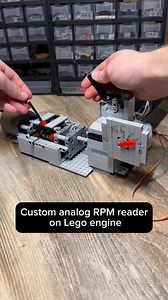 Lego engine with working tachometer | Crsengines